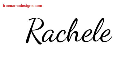 Lively Script Name Tattoo Designs Rachele Free Printout