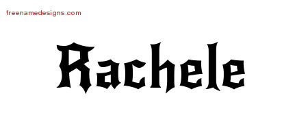 Gothic Name Tattoo Designs Rachele Free Graphic