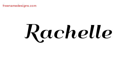 Art Deco Name Tattoo Designs Rachelle Printable