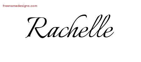 Calligraphic Name Tattoo Designs Rachelle Download Free