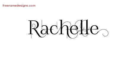 Decorated Name Tattoo Designs Rachelle Free