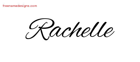 Cursive Name Tattoo Designs Rachelle Download Free