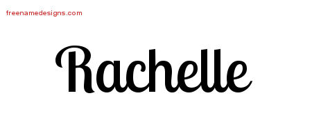 Handwritten Name Tattoo Designs Rachelle Free Download