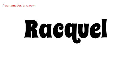 Groovy Name Tattoo Designs Racquel Free Lettering