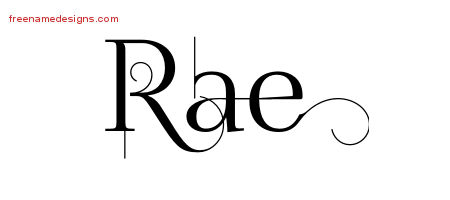 Decorated Name Tattoo Designs Rae Free
