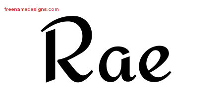 Calligraphic Stylish Name Tattoo Designs Rae Download Free