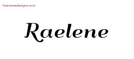 Art Deco Name Tattoo Designs Raelene Printable