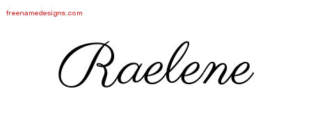 Classic Name Tattoo Designs Raelene Graphic Download