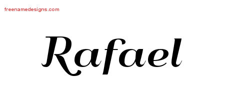 Art Deco Name Tattoo Designs Rafael Graphic Download