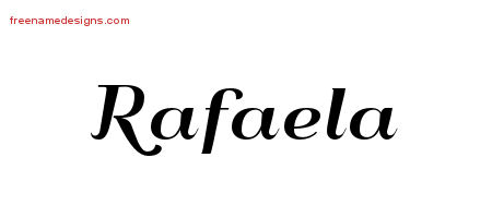 Art Deco Name Tattoo Designs Rafaela Printable