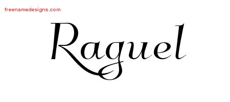 Elegant Name Tattoo Designs Raguel Free Graphic