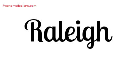 Handwritten Name Tattoo Designs Raleigh Free Printout