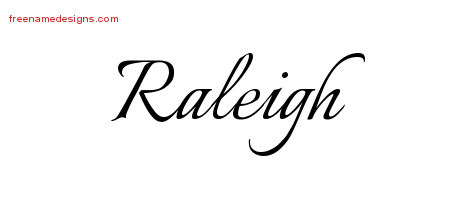 Calligraphic Name Tattoo Designs Raleigh Free Graphic