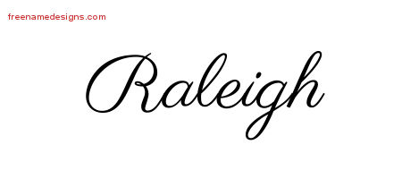 Classic Name Tattoo Designs Raleigh Printable