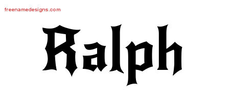 Gothic Name Tattoo Designs Ralph Download Free