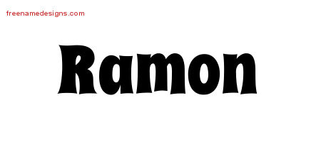 Groovy Name Tattoo Designs Ramon Free