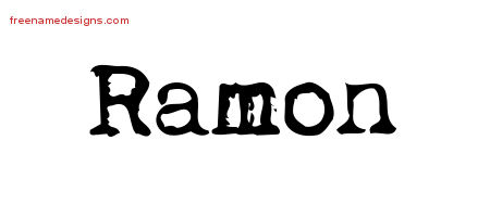 Vintage Writer Name Tattoo Designs Ramon Free