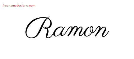 Classic Name Tattoo Designs Ramon Printable