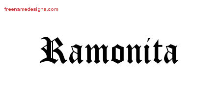Blackletter Name Tattoo Designs Ramonita Graphic Download