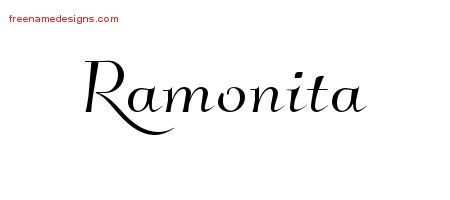 Elegant Name Tattoo Designs Ramonita Free Graphic