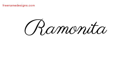 Classic Name Tattoo Designs Ramonita Graphic Download