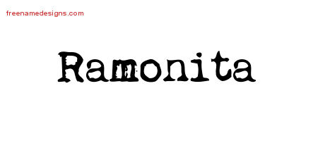 Vintage Writer Name Tattoo Designs Ramonita Free Lettering