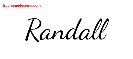 Lively Script Name Tattoo Designs Randall Free Download