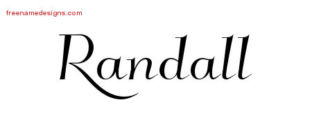 Elegant Name Tattoo Designs Randall Download Free