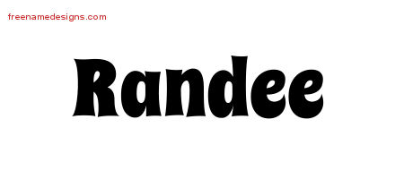 Groovy Name Tattoo Designs Randee Free Lettering