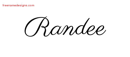 Classic Name Tattoo Designs Randee Graphic Download
