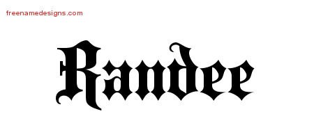 Old English Name Tattoo Designs Randee Free