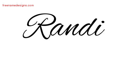 Cursive Name Tattoo Designs Randi Download Free