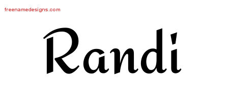 Calligraphic Stylish Name Tattoo Designs Randi Download Free