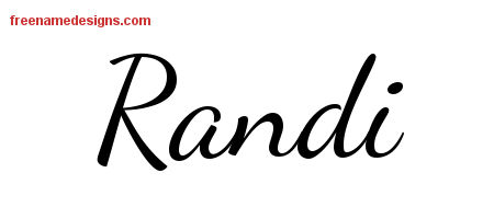Lively Script Name Tattoo Designs Randi Free Printout