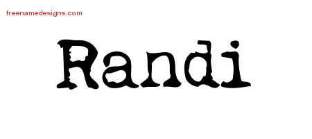 Vintage Writer Name Tattoo Designs Randi Free Lettering