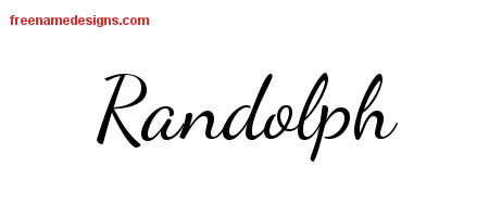 Lively Script Name Tattoo Designs Randolph Free Download