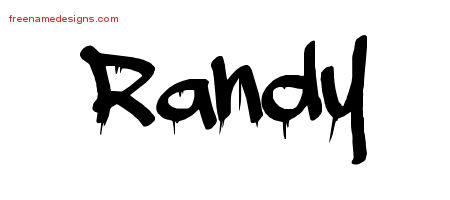 Graffiti Name Tattoo Designs Randy Free Lettering