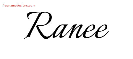 Calligraphic Name Tattoo Designs Ranee Download Free