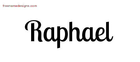 Handwritten Name Tattoo Designs Raphael Free Printout