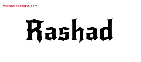 Gothic Name Tattoo Designs Rashad Download Free