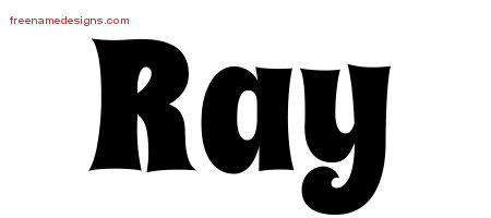 Groovy Name Tattoo Designs Ray Free