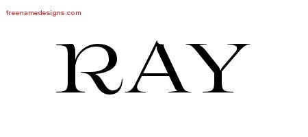 Flourishes Name Tattoo Designs Ray Printable