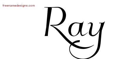 Elegant Name Tattoo Designs Ray Free Graphic
