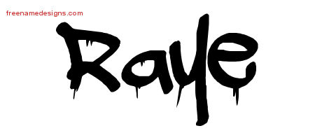 Graffiti Name Tattoo Designs Raye Free Lettering