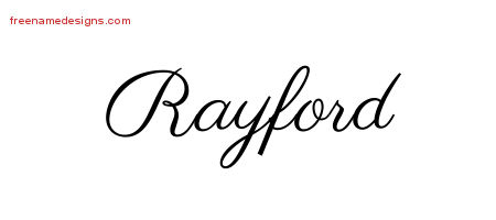 Classic Name Tattoo Designs Rayford Printable