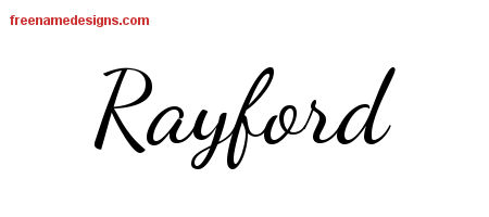 Lively Script Name Tattoo Designs Rayford Free Download