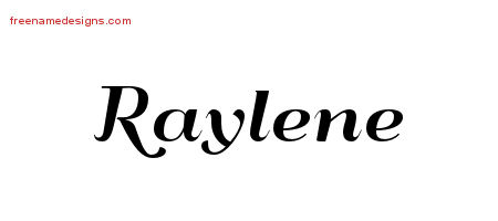 Art Deco Name Tattoo Designs Raylene Printable