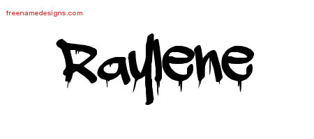 Graffiti Name Tattoo Designs Raylene Free Lettering