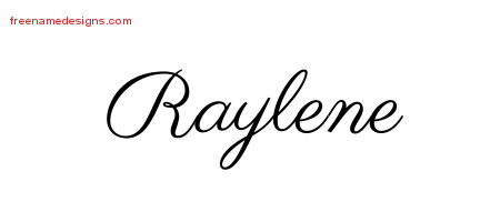 Classic Name Tattoo Designs Raylene Graphic Download