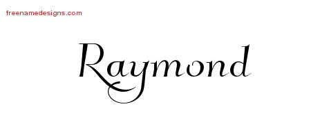 Elegant Name Tattoo Designs Raymond Free Graphic